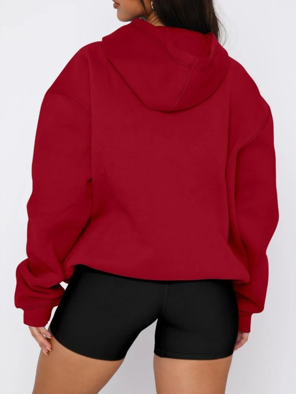 Cozy Casual Pullover Hoodie for Women | Long Sleeve, Kangaroo Pocket, Drop